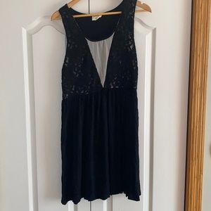 Urban Outfitters Pins and Needles L Black dress with Lace